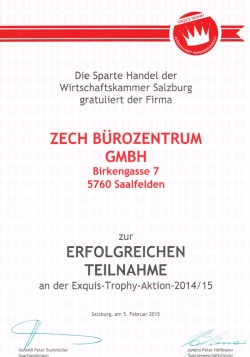 Auszeichnung Equis Trophy